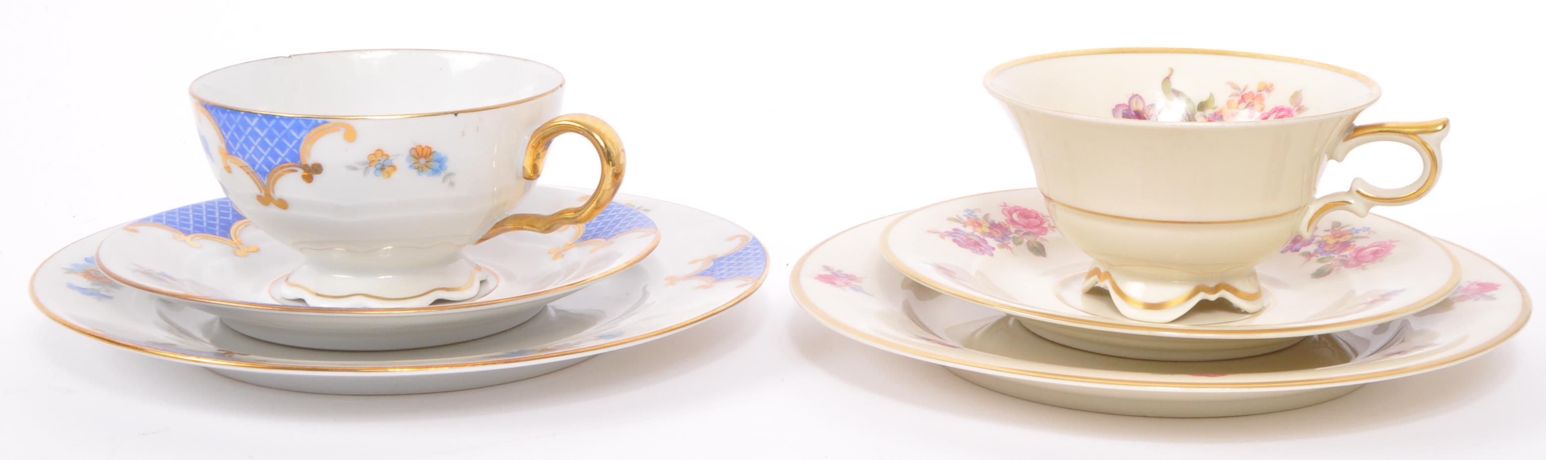 COLLECTION OF EARLY 20TH CENTURY BAVARIAN PORCELAIN TRIOS - Image 11 of 15