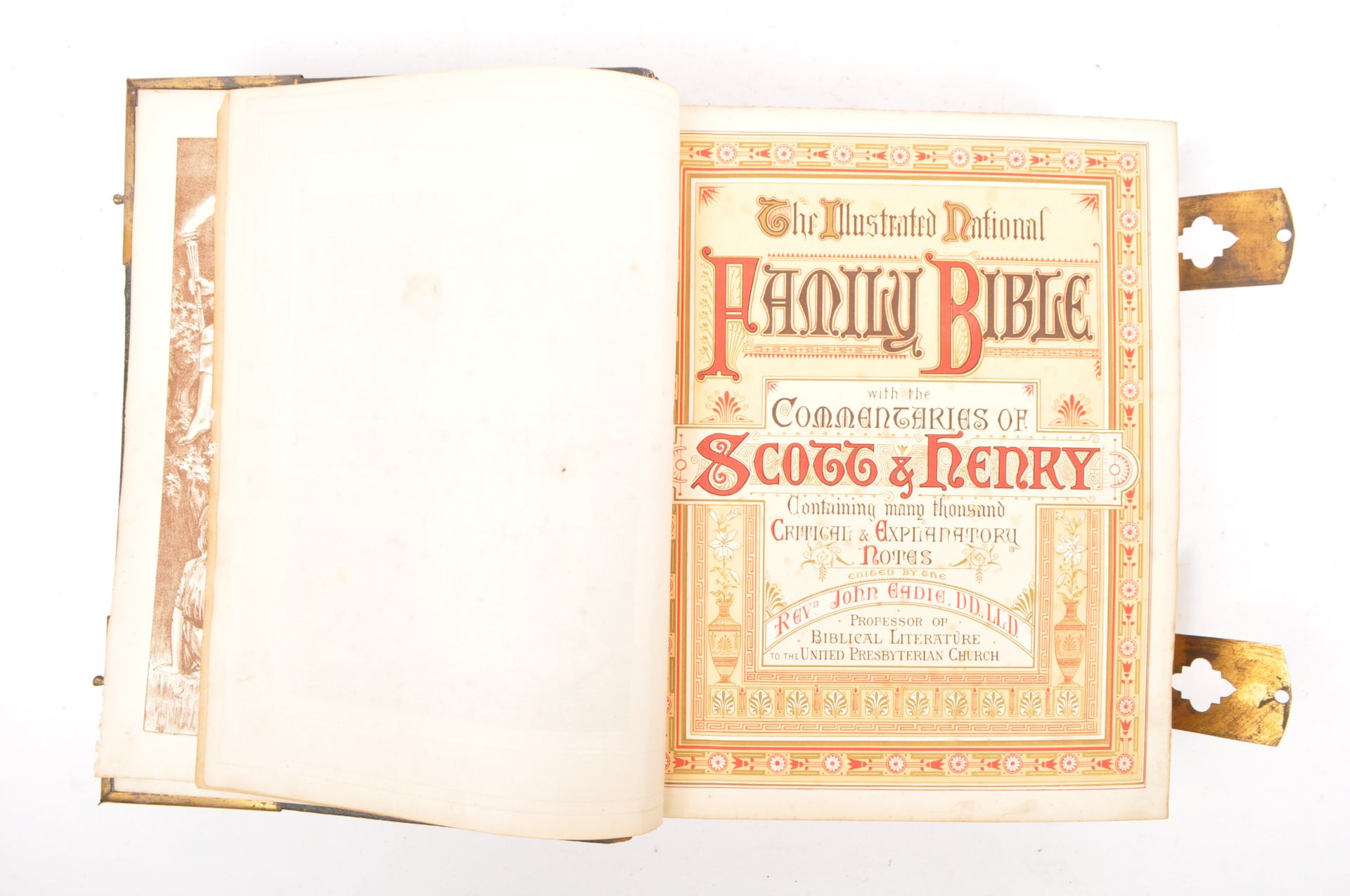 19TH CENTURY THE ILLUSTRATED NATIONAL FAMILY BIBLE BOOK - Image 5 of 8
