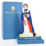 ROYAL DOULTON LIMITED EDITION QUEEN ELIZABETH II CHINA FIGURE