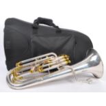 THOMANN BR 801GP B FLAT BARITONE SILVER PLATED HORN