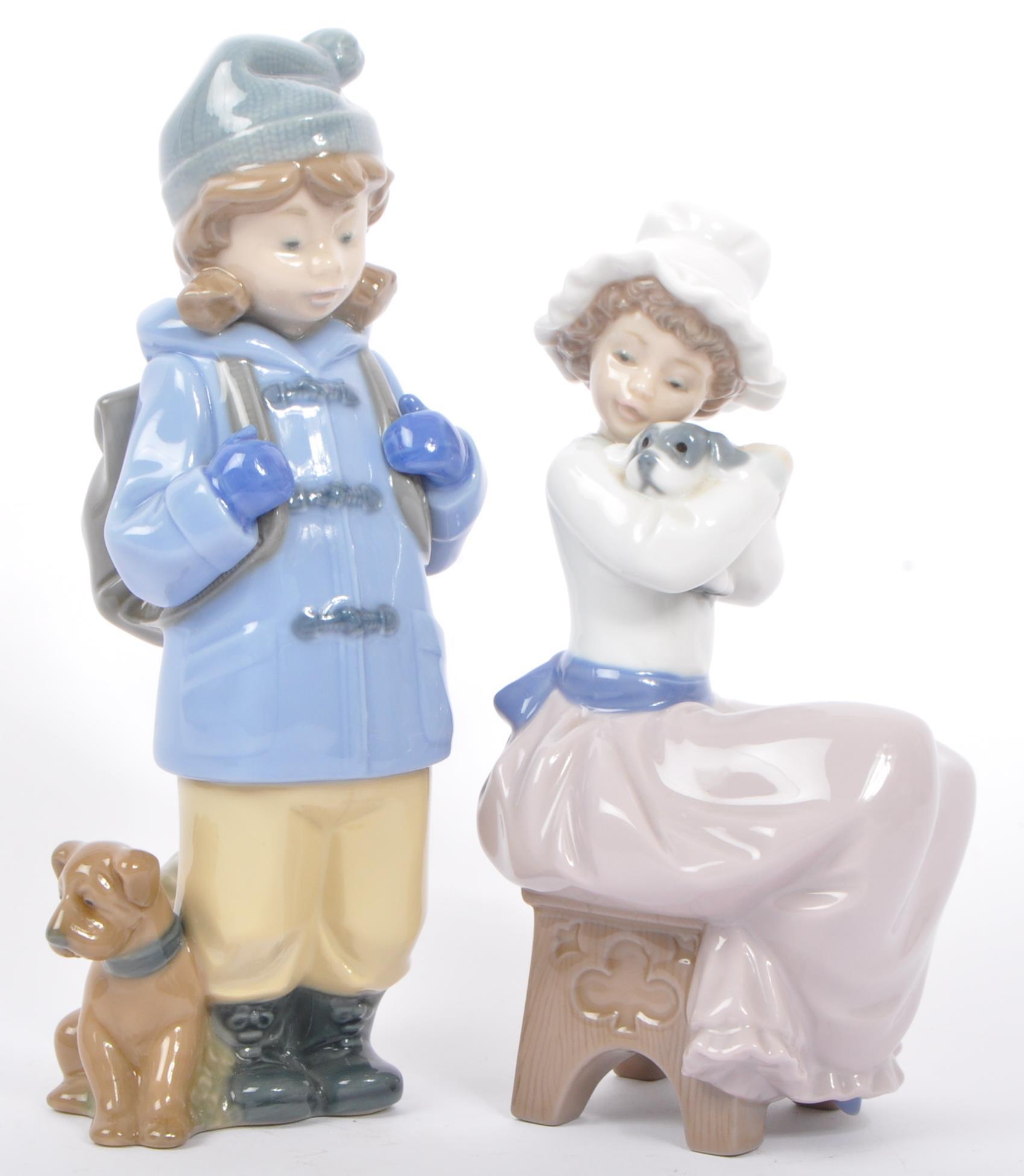 FOUR VINTAGE SPANISH PORCELAIN NAO FIGURINES - Image 4 of 7