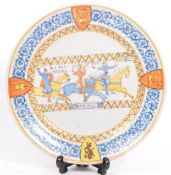 BATTLE OF HASTINGS WALL PLATE CERAMIC FRENCH