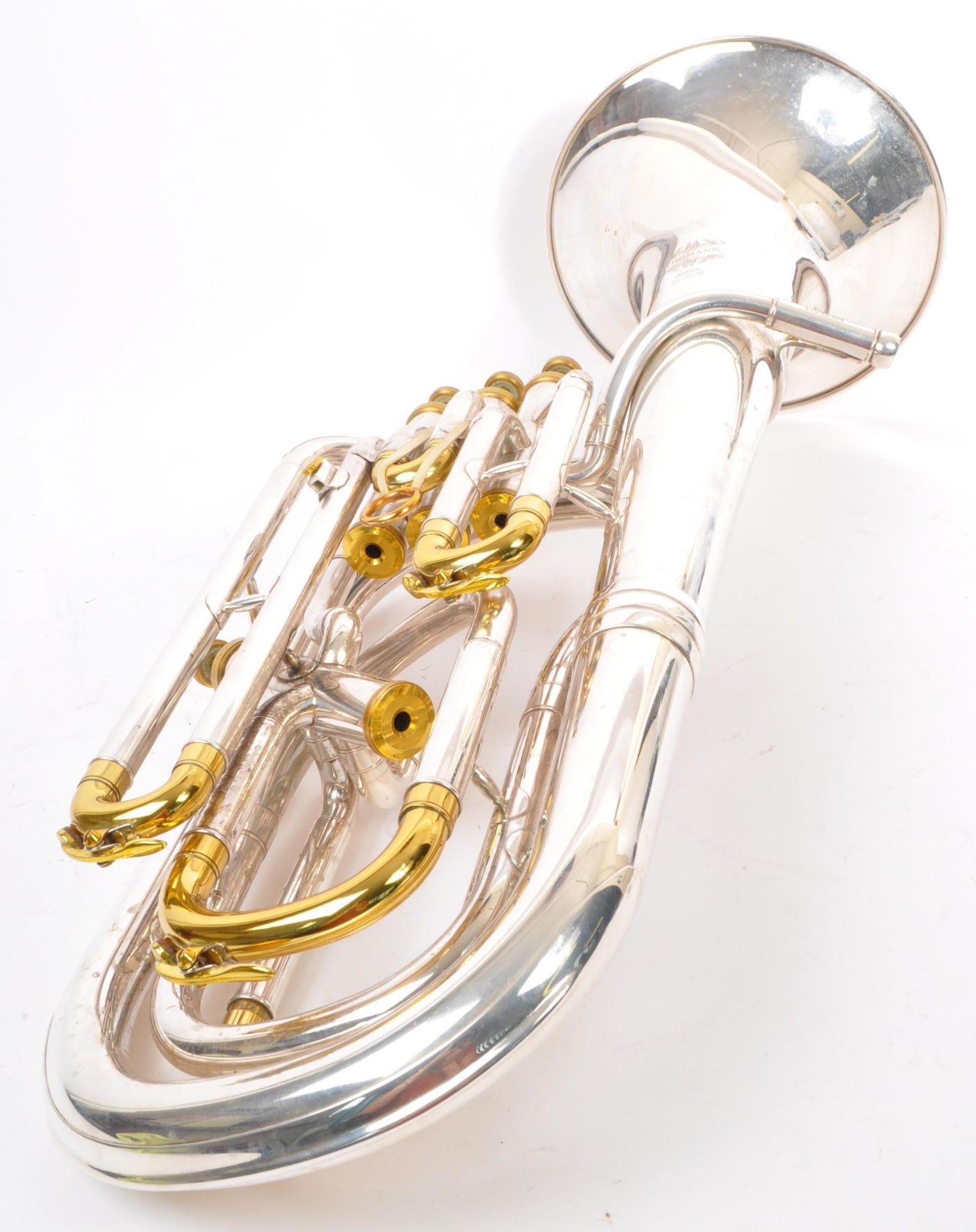 THOMANN BR 801GP B FLAT BARITONE SILVER PLATED HORN - Image 2 of 8