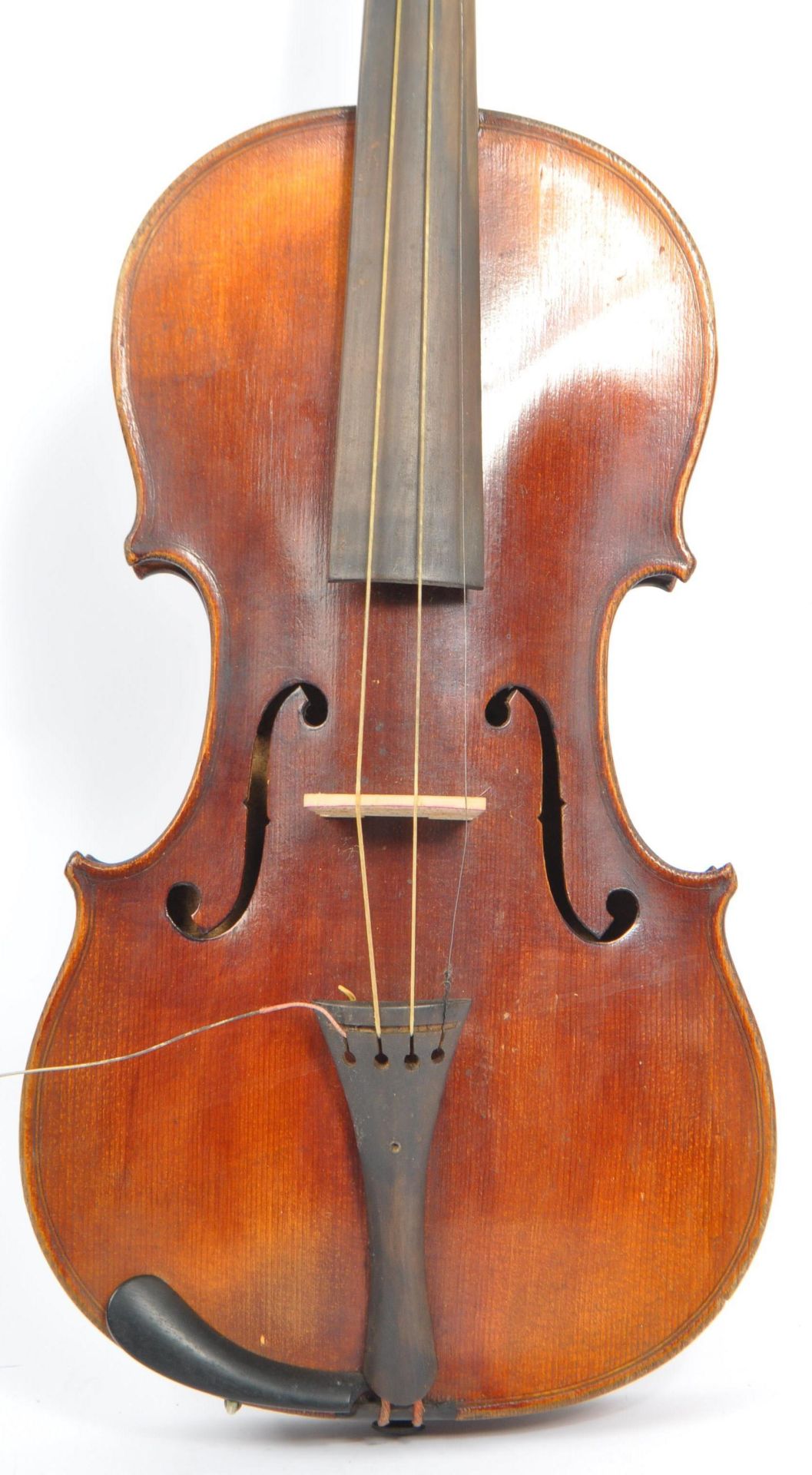 20TH CENTURY FULL SIZE VIOLIN WITH TWO PIECE BACK - Image 3 of 10