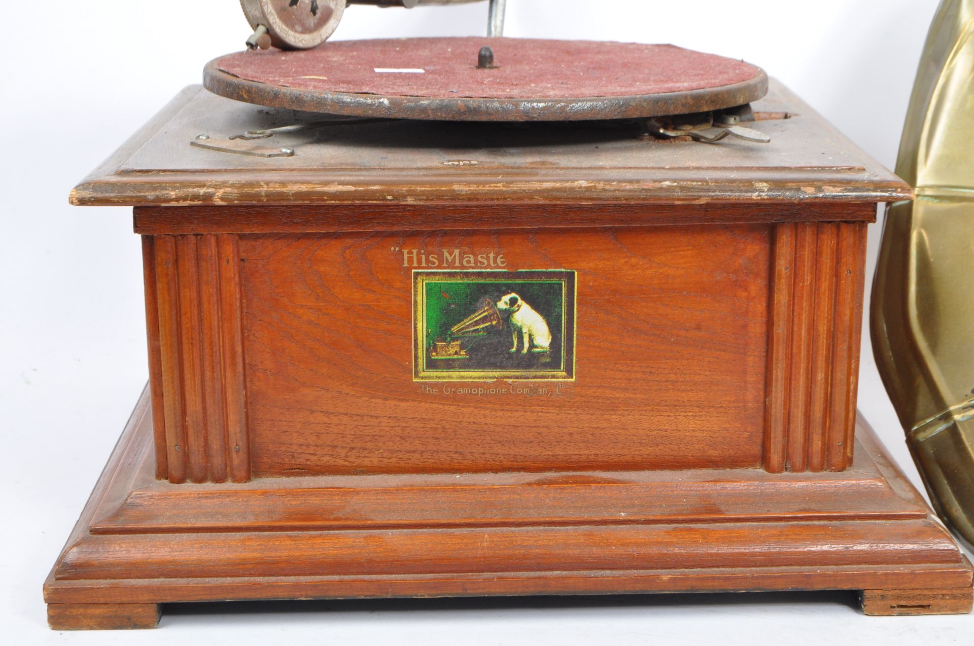 TWO EARLY 20TH CENTURY GRAMOPHONES WITH HORNS - DULCEPHONE - Image 4 of 11