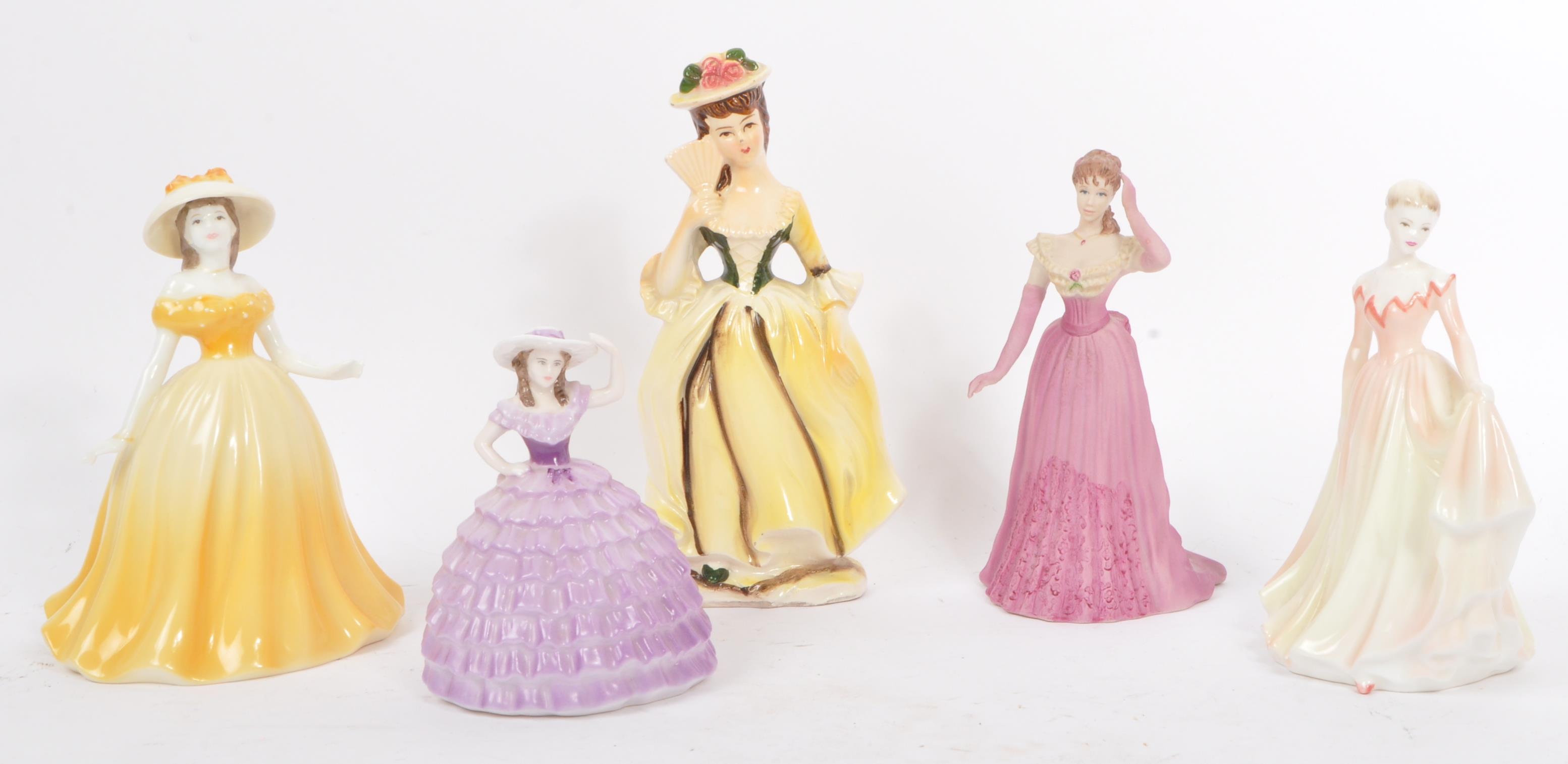 ROYAL DOULTON & COALPORT - TABLEWARE FEMALE CHINA FIGURES - Image 5 of 7