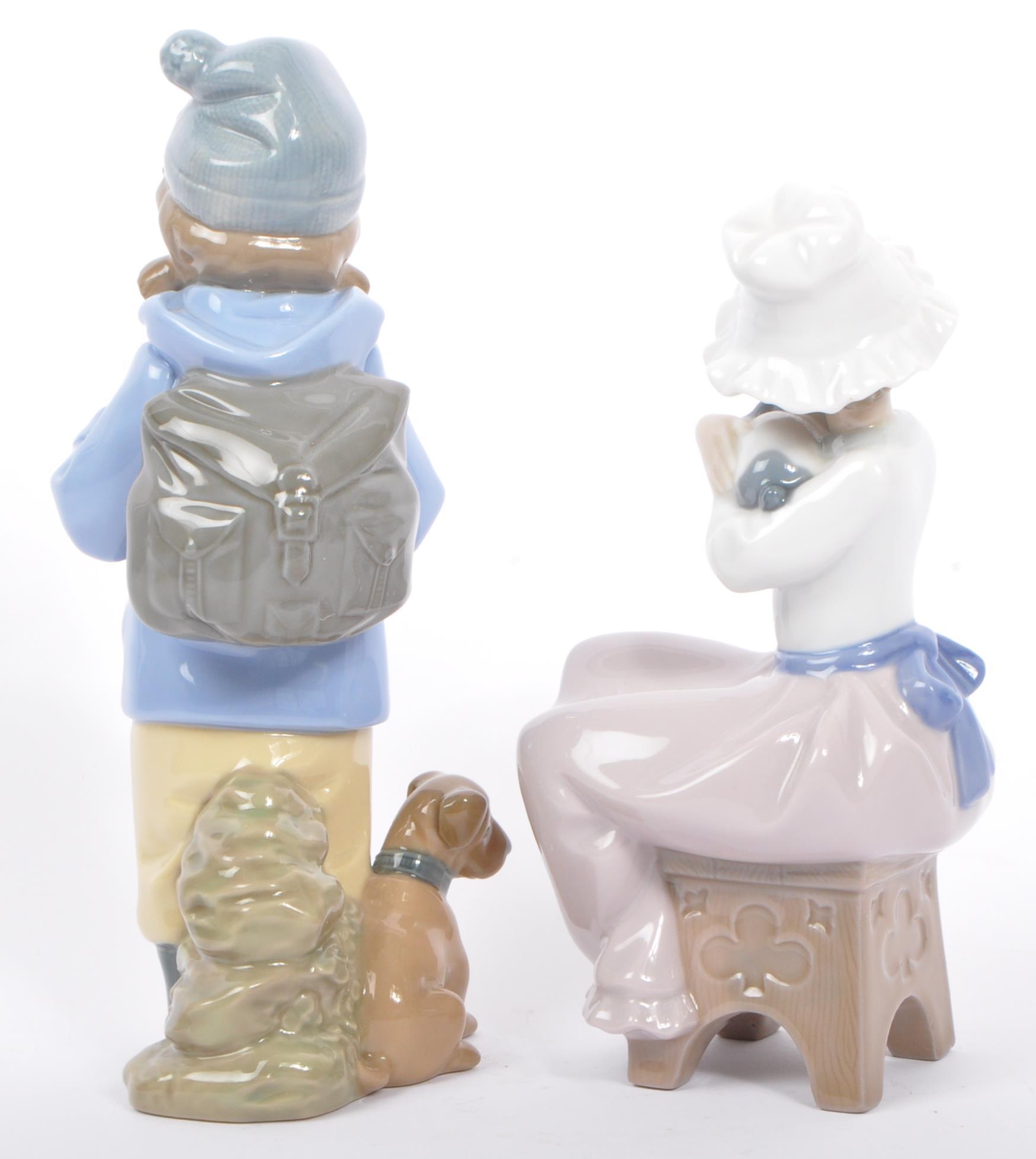 FOUR VINTAGE SPANISH PORCELAIN NAO FIGURINES - Image 5 of 7