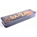 19TH CENTURY JAPANESE CHINOISERIE LACQUERED GLOVE BOX