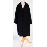 VALENTINO UOMO ITALIAN NAVY WOOL TRENCH COAT