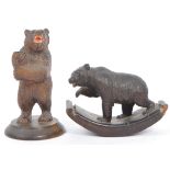 TWO 20TH CENTURY GERMAN BLACK FORREST BEAR FIGURES