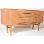 VINTAGE 1970S FAUX TEAK WOOD VENEER SIDEBOARD CREDENZA