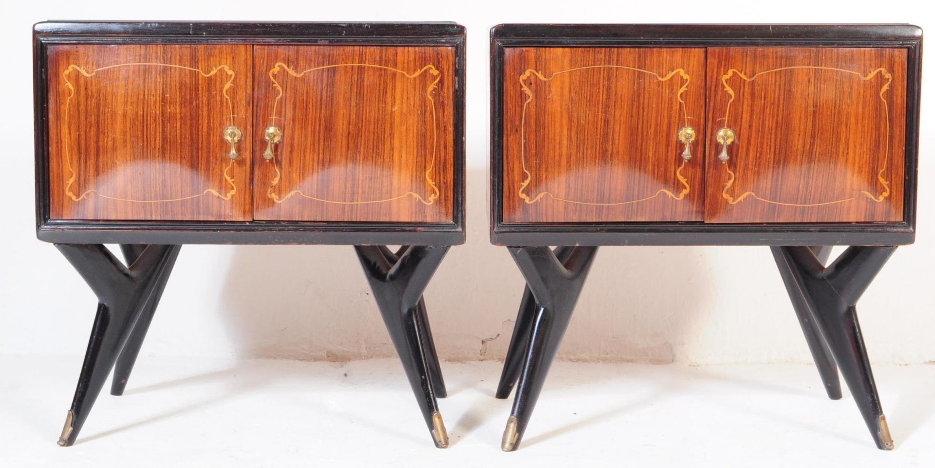 PAIR OF 1950S ITALIAN BEDSIDE CABINETS - Bild 4 aus 7