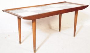 REMPLOY MID CENTURY TEAK FORMICA COFFEE TABLE