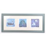 CONTEMPORARY NAUTICAL FRAMED GLAZED WALL ART BY LOUISE FOX