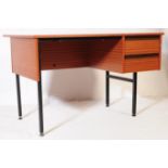 RETRO MID 20TH CENTURY TEAK VENEER OFFICE DESK