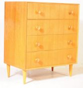 MID 20TH CENTURY VINTAGE OAK CHEST OF DRAWERS