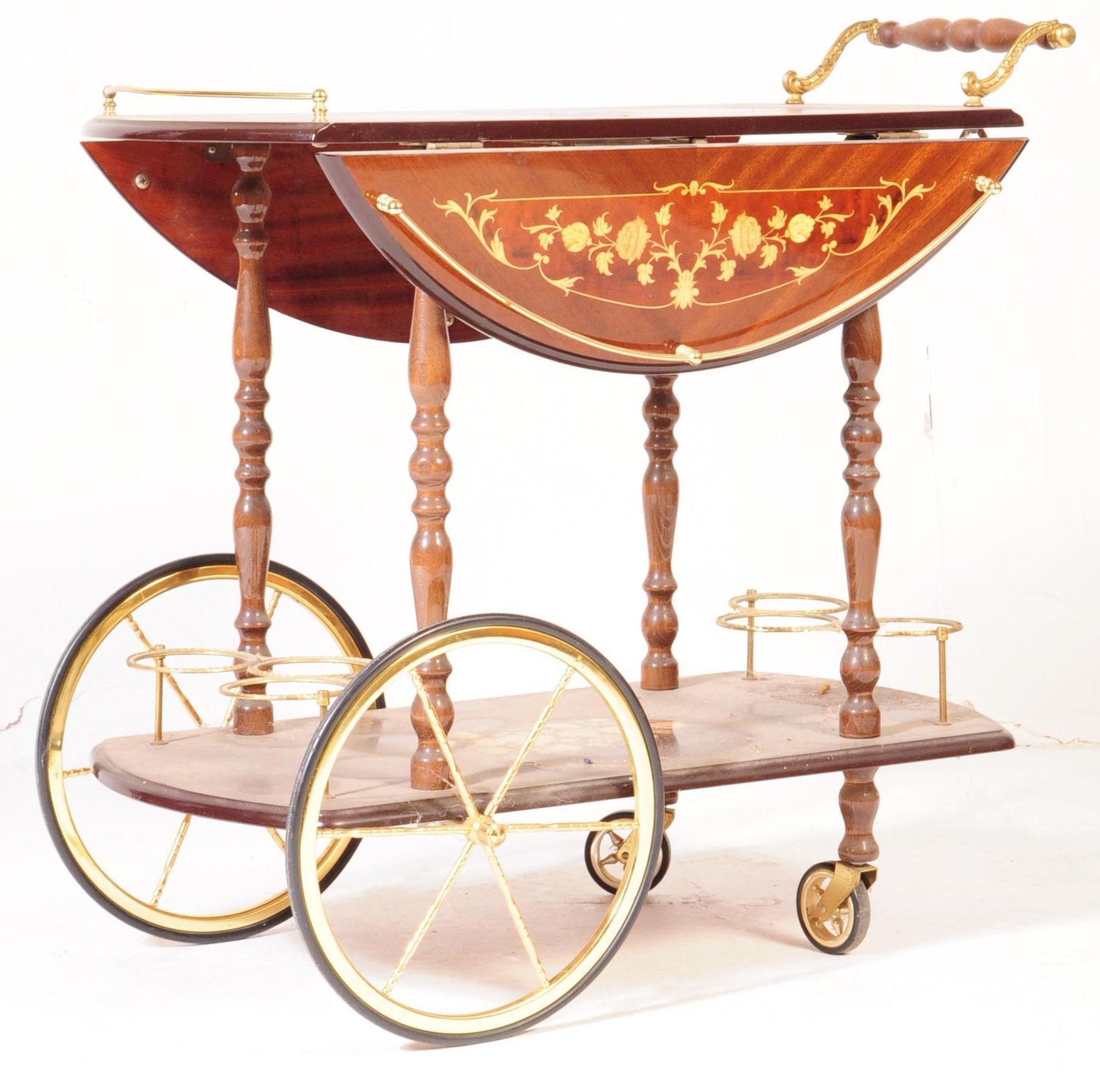 VINTAGE RETRO TWO TIER ITALIAN ROCOCO DRINKS TROLLEY