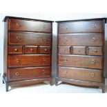 STAG FURNITURE - MINSTREL - PAIR CHEST OF DRAWERS