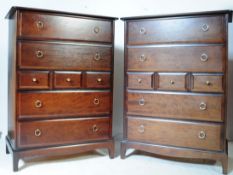 STAG FURNITURE - MINSTREL - PAIR CHEST OF DRAWERS