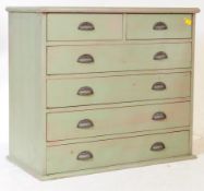 19TH CENTURY VICTORIAN PAINTED PINE CHEST OF DRAWERS