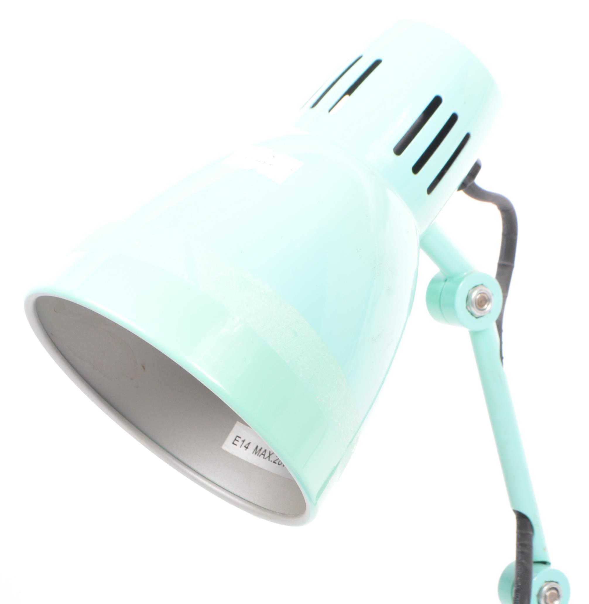 CONTEMPORARY TURQUOISE INDUSTRIAL DESK LAMP - Image 5 of 5