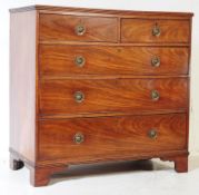 19TH CENTURY GEORGE III OAK CHEST OF DRAWERS