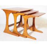 NATHAN FURNITURE - MID CENTURY 1970S TEAK NEST OF THREE TABLES