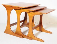 NATHAN FURNITURE - MID CENTURY 1970S TEAK NEST OF THREE TABLES