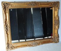 LARGE CONTEMPORARY FRENCH LOUIS SEIZE STYLE GILT MIRROR