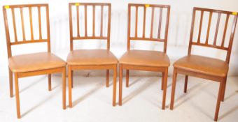 NATHAN FURNITURE - SET OF FOUR MID CENTURY TEAK DINING CHAIRS