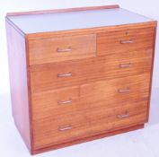 REMPLOY - MID 20TH CENTURY FORMICA CHEST OF DRAWERS