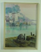 S F THOMSPON - ACRYLIC ON BOARD PAINTING OF CORNWALL