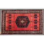 PERSIAN ISLAMIC CARPET FLOOR RUG - VINTAGE MID 20TH CENTURY