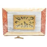 1930S ART DECO FRENCH MARBLE VEINED CASED MANTEL CLOCK