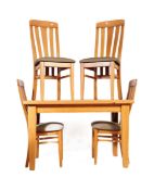 CONTEMPORARY OAK FURNITURE LAND STYLE DINING TABLE & CHAIRS