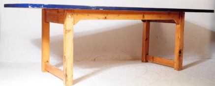 MID 20TH CENTURY PINE INDUSTRIAL WORKMAN BENCH TABLE