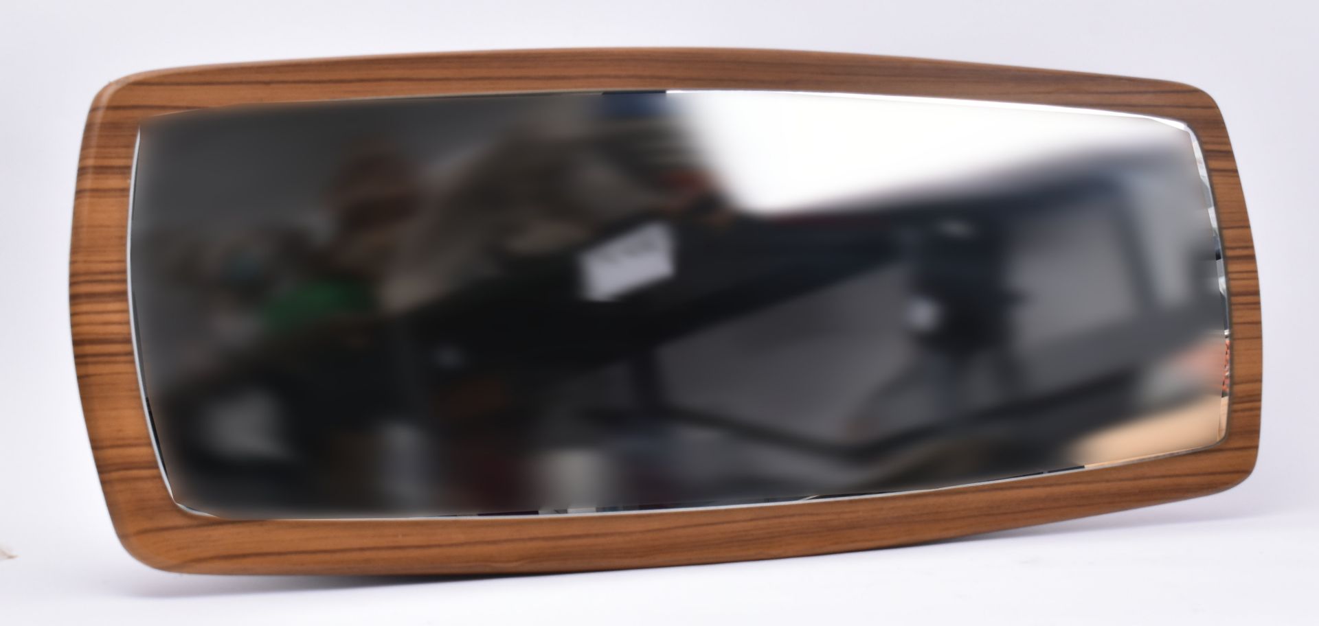 VINTAGE 20TH CENTURY TEAK VENEER ATOMIC WALL MIRROR - Image 2 of 6