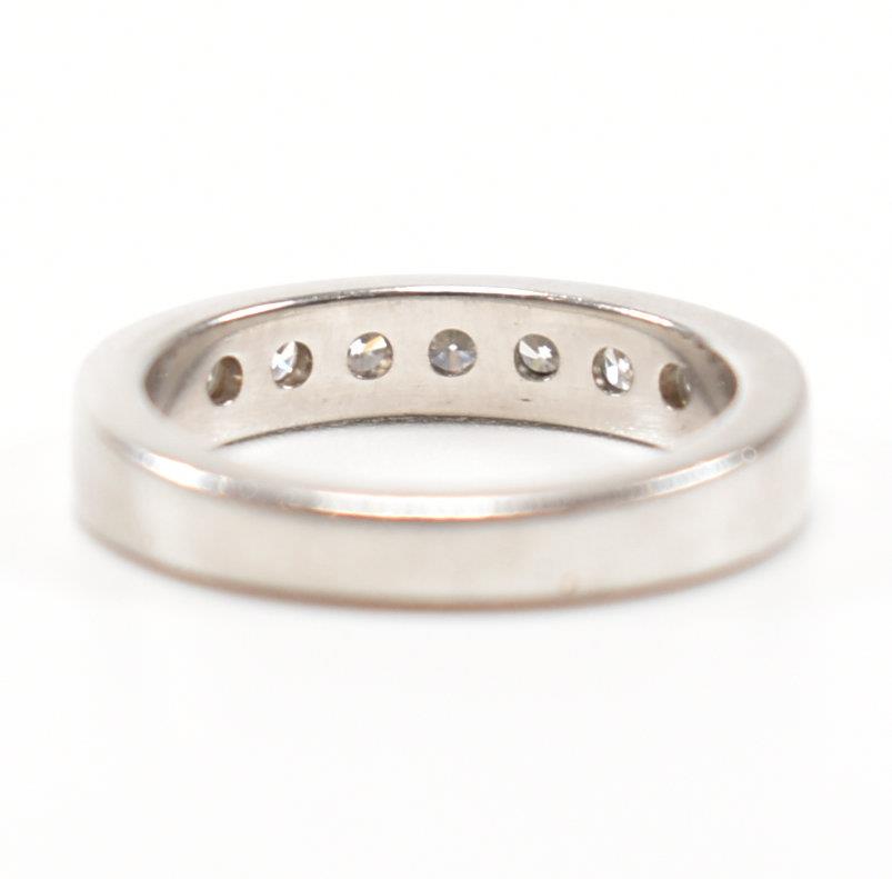 PLATINUM & DIAMOND HALF ETERNITY RING - Image 8 of 14