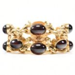 19TH CENTURY FRENCH GOLD & GARNET BRACELET