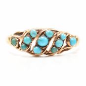 VICTORIAN GOLD & TURQUOISE RING