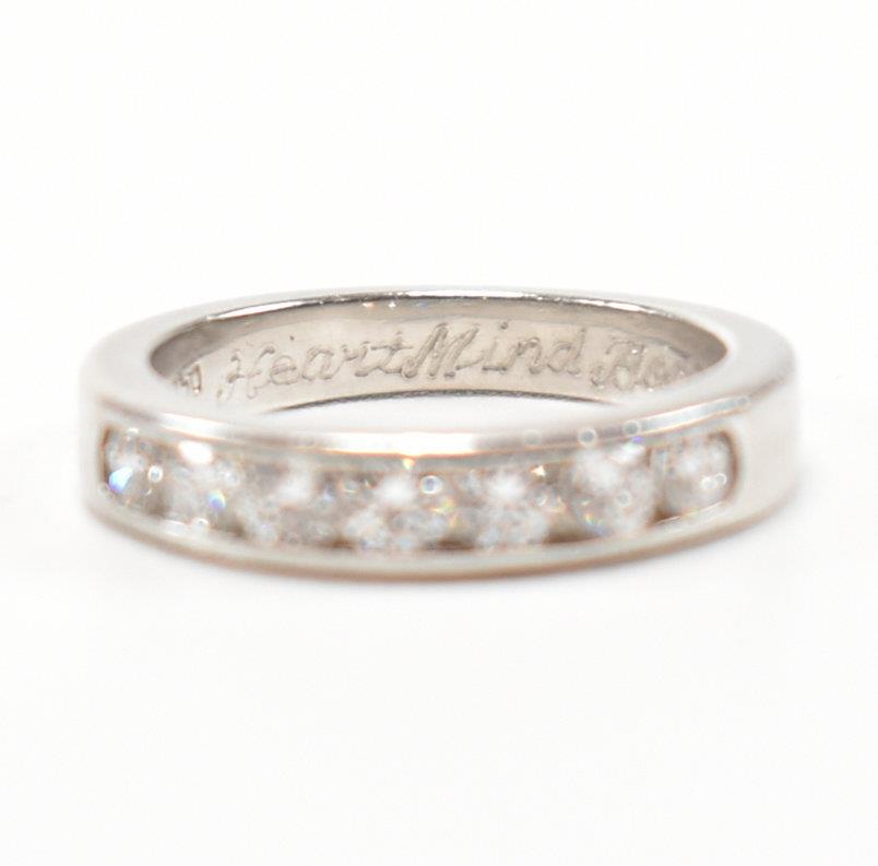 PLATINUM & DIAMOND HALF ETERNITY RING - Image 12 of 14