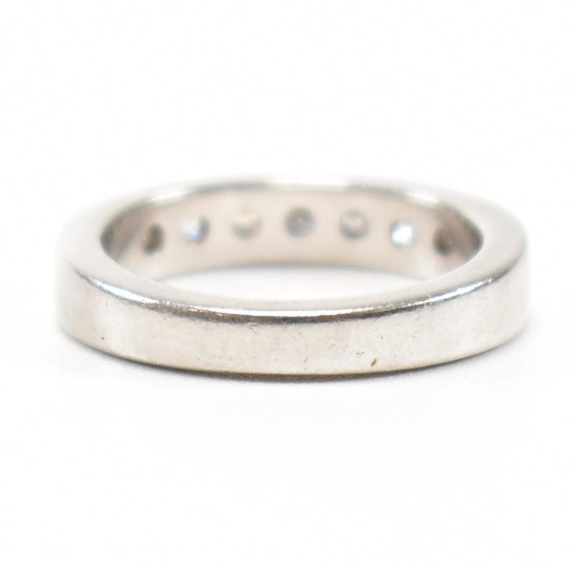 PLATINUM & DIAMOND HALF ETERNITY RING - Image 9 of 14