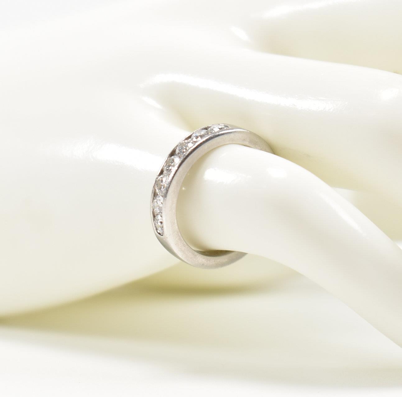 PLATINUM & DIAMOND HALF ETERNITY RING - Image 14 of 14