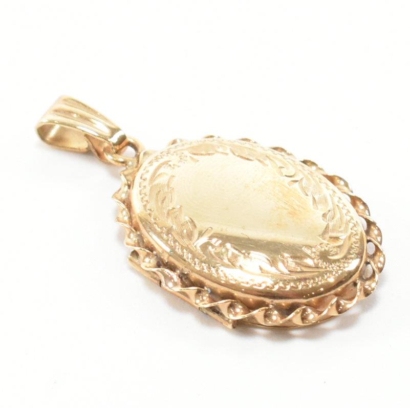 HALLMARKED 9CT GOLD LOCKET NECKLACE PENDANT - Image 5 of 7