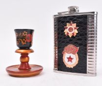 TWO LATE 20TH CENTURY RUSSIAN SOUVENIR PIECES