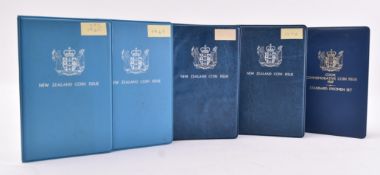 ROYAL AUSTRALIAN MINT - FIVE NEW ZEALAND TREASURY COIN SETS