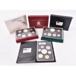 FIVE 20TH CENTURY RESERVE BANK OF NEW ZEALAND PROOF SETS