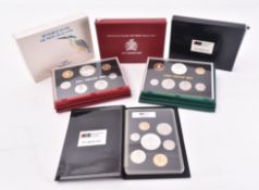 FIVE 20TH CENTURY RESERVE BANK OF NEW ZEALAND PROOF SETS