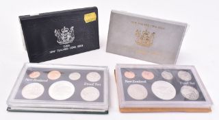 FOUR 20TH CENTURY NEW ZEALAND TREASURY PROOF COIN SETS