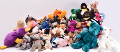 TY BEANIE BABIES - LARGE COLLECTION OF VINTAGE SOFT TOYS